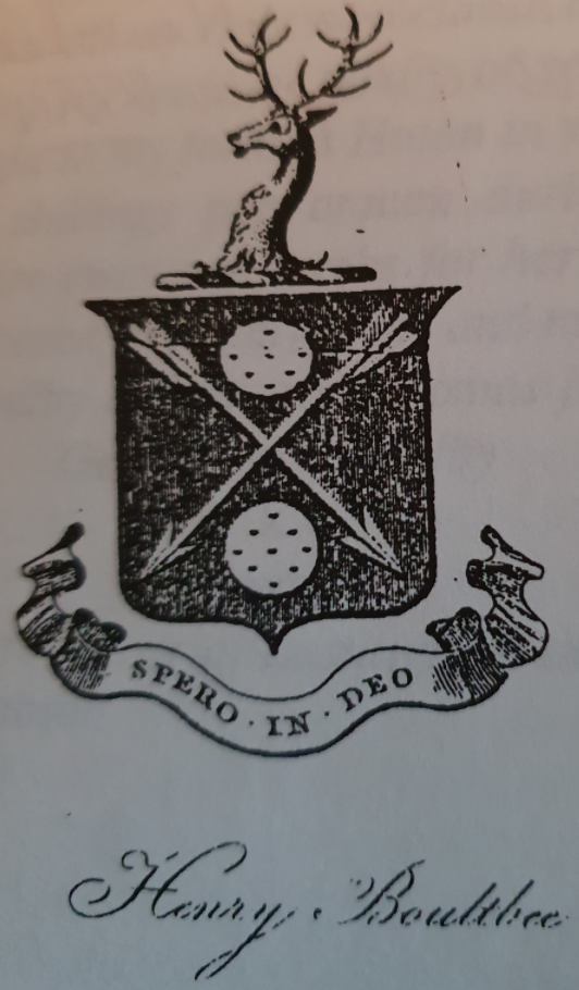 Boultbee Crest Bookplate